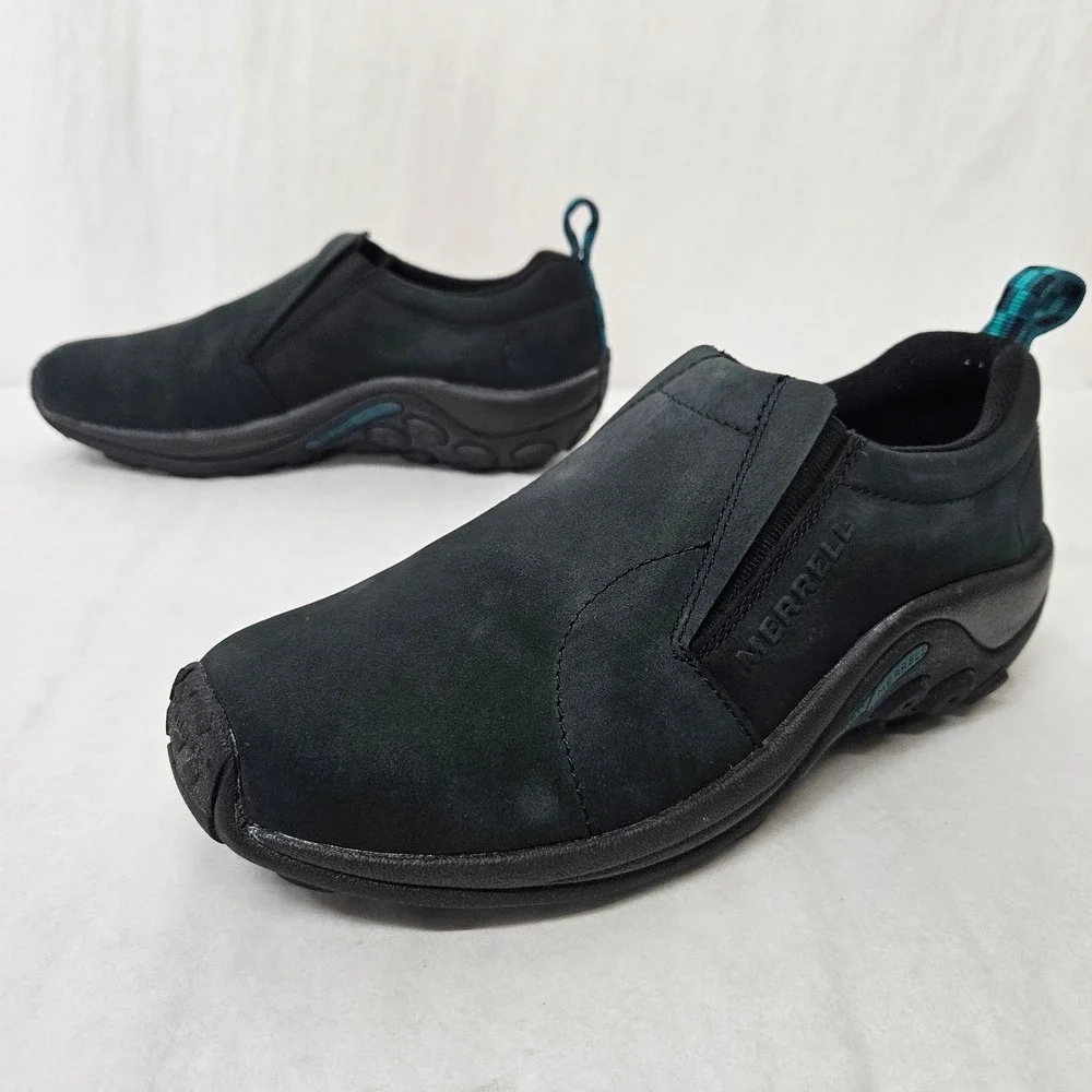 Merrell Jungle Moc Suede Slip On Shoes J55992 Black Womens Size 10